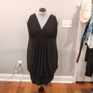 Lane Bryant Black sleeveless v-neck Dress w/ closed bottom
